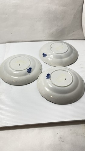Vintage 3 Saucers 6” Dia. Marked “Meissen” England - Picture 3 of 4