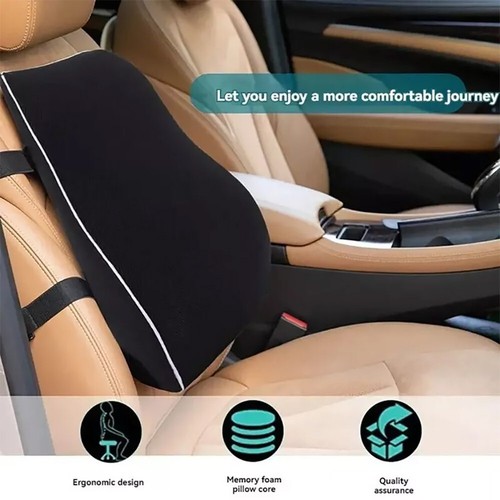 Lumbar Support Pillow Memory Foam Back Cushion Office Chair Car Computer Gaming - Picture 9 of 17