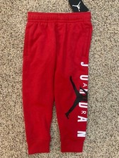 Jordan boys Jumpman Graphic Fleece red Pants 855840 size 4