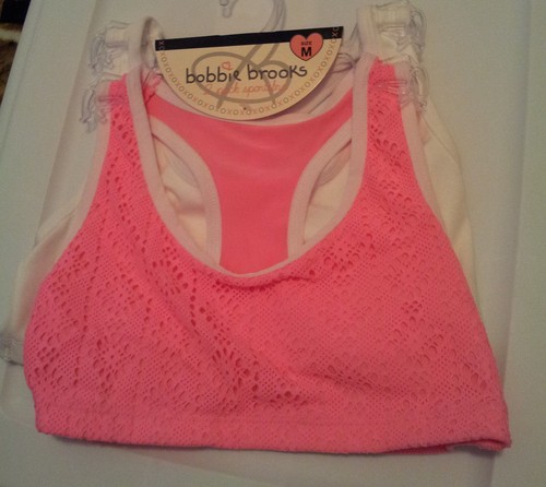 2 Pack Racerback Sports Bras Athletic Athleisure S(30)-M(32) No Padding Soft NWT - Picture 21 of 31