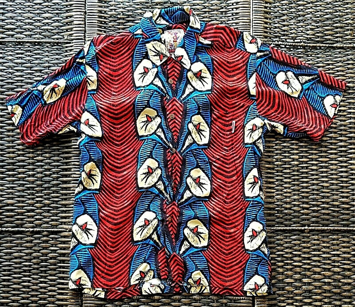 Mambo loud shirts スカル柄 MAMBO LOUD SHIRT SKELETON BY REG MOMBASSA 2001 L 49