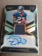 💥Donta Foreman 2018 Panini Select Auto Patch Card/99💥