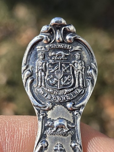 Vintage Possibly Antique Waukesha Beach Pewaukee, WI SMCO Sterling Silver Spoon - Picture 12 of 24