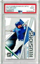 2019 Panini Donruss Optic Illusions Kris Bryant PSA 9