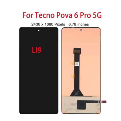AMOLED For Tecno Pova 6 Pro 5G LI9 LCD Display Touch Screen Digitizer