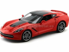 Maisto 38132 Modellino Auto 2014 Corvette Stingray Z51 Argento Scala 1:18