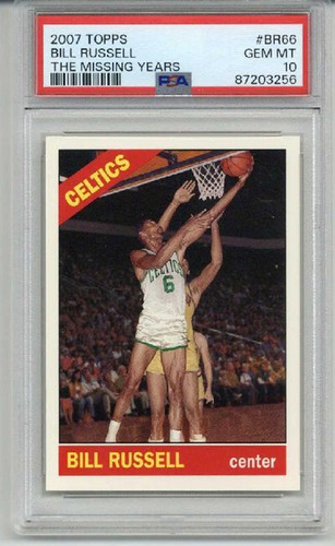 2007 TOPPS THE MISSING YEARS #BR66 BILL RUSSELL CARD CELTICS PSA 10 LOW POP RARE - Bild 1 von 2