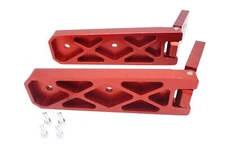 Tailgate Hinges - BILLET (Royal Hooks) RED fits Jeep Wrangler JL - JLU