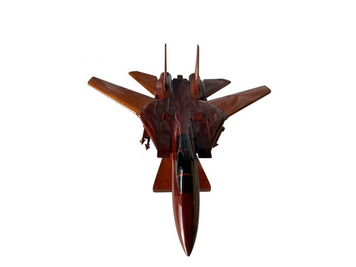 Modelo de avión de escritorio F14 Tomcat madera de caoba - Imagen 5 de 8
