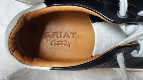 Ariat two24 Sneakers Women’s Size 7 Black Leather Vibram Sole Preppy Streetwear - Picture 13 of 15