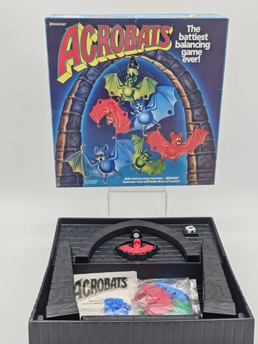 Juego familiar de equilibrio Acróbatas Bat Battiest 1989 Pressman casi completo de colección - Imagen 7 de 15