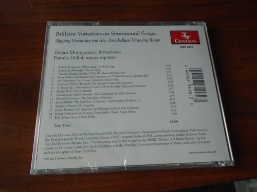 Montgomery; Dellal-Variations Sentimental Songs - CD New Sealed - Picture 2 of 2