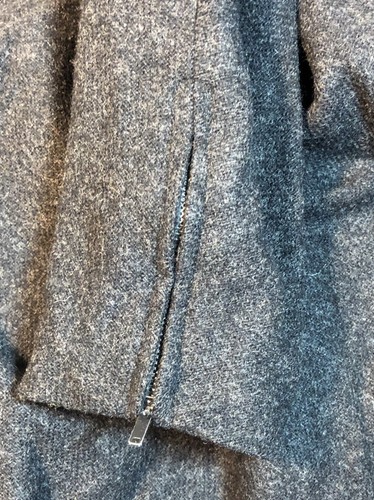 Vintage Wool Blend Handmade Dress Lined Black Heather - Picture 13 of 16