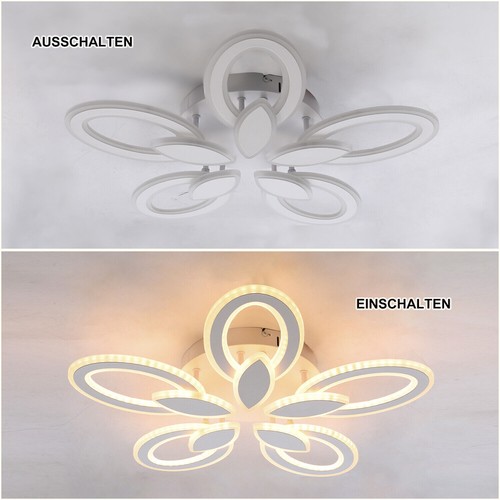 80W Modern LED Deckenleuchte Wohnzimmer Deckenlampe Dimmbar mit Fernbedienung DE - Bild 9 von 15