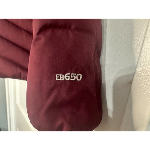 Eddie Bauer goose down puffer jacket EB640Burgundy size XS - Picture 6 of 10