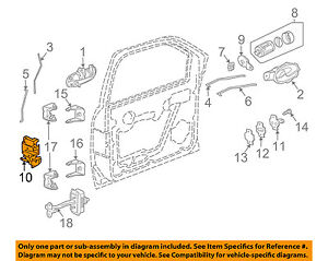 gm oem front door lock latch kit 15110508 ebay Door Lock Assembly image is loading gm oem front door lock latch kit 15110508