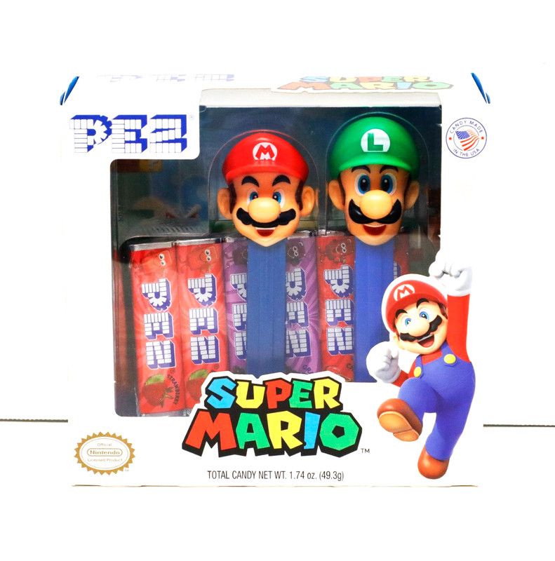 PEZ  MARIO BROS BOXED SET DISPENSER