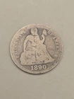 1890 Seated Liberty Silver Dime 10c
