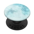 Aqua Sea Blue Sky Cellphone Button Holder Pop Out Back Knobs Standard