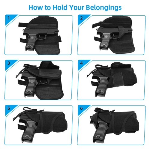 Tactical Drop Leg Holster Pistole Pistole Oberschenkel Holster Gürteltasche - Bild 5 von 19