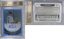 2013 Bowman Chrome Blue Wave Refractor Autographs Guide 56