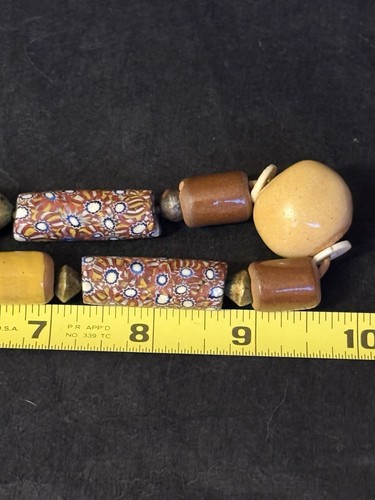 Old Venetian Millefiori African Trade Beads Glass Strand Necklace - Picture 13 of 13