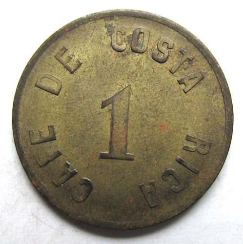 Costa Rica I.N.V.U. (Instituto Nacional de Viviendo y Urbanismo) '1' Trade Token - Picture 2 of 2