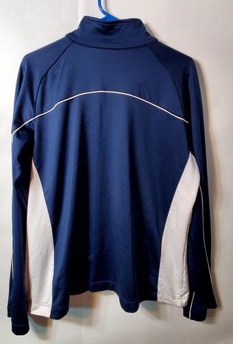 Nike Herren blau/weiß Swoosh Trainingsjacke durchgehender Reißverschluss leicht Gr. XXL KOSTENLOSER VERSAND - Bild 8 von 13