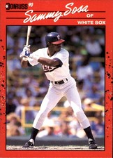 Sammy Sosa 1990 Donruss #489 Chicago White Sox FREE SHIPPING AutographDen