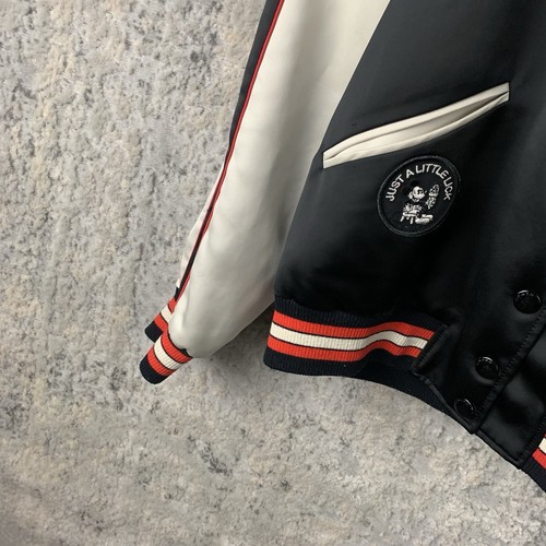 Coach Disney Varsity Bomber Souvenir Jacket Small Reversible Satin Mickey Women - Picture 3 of 15