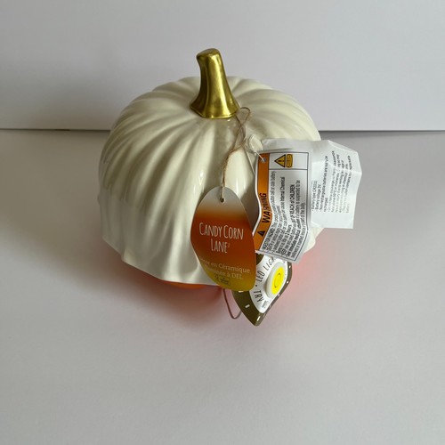 Candy Corn Lane Ceramic Halloween Light Up Ghost Pumpkin Summerween - Picture 3 of 6