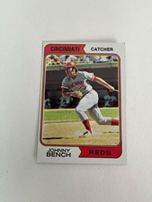 1974 Topps Baseball Johnny Bench Card – Card No. 10