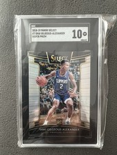 Shai Gilgeous-Alexander Concourse Silver Prizm SGC 10 Reslab to a PSA 10