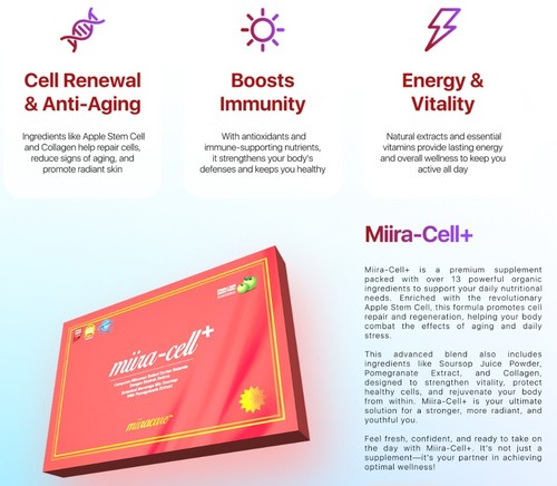 4 X Miira-cell+ by Revoobit International 24 Sachet Stem Cell Supplement per box - Picture 10 of 19