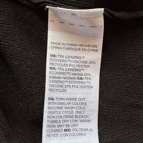 Chico's Ecovero Chianti Black Colorblock Turtleneck Sweater 3 16 XL - Bild 10 von 14