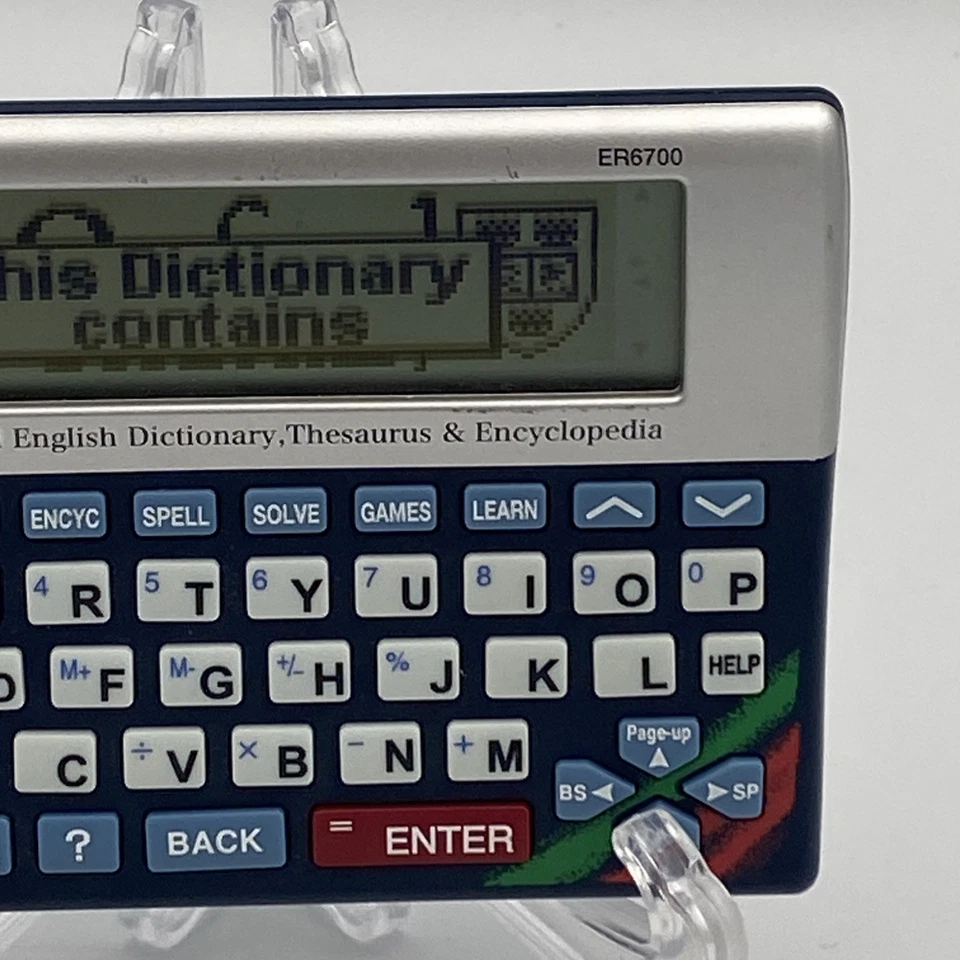 Seiko ER6700 Concise Oxford English Dictionary Thesaurus Encyclopedia Electronic - Image 4 of 4