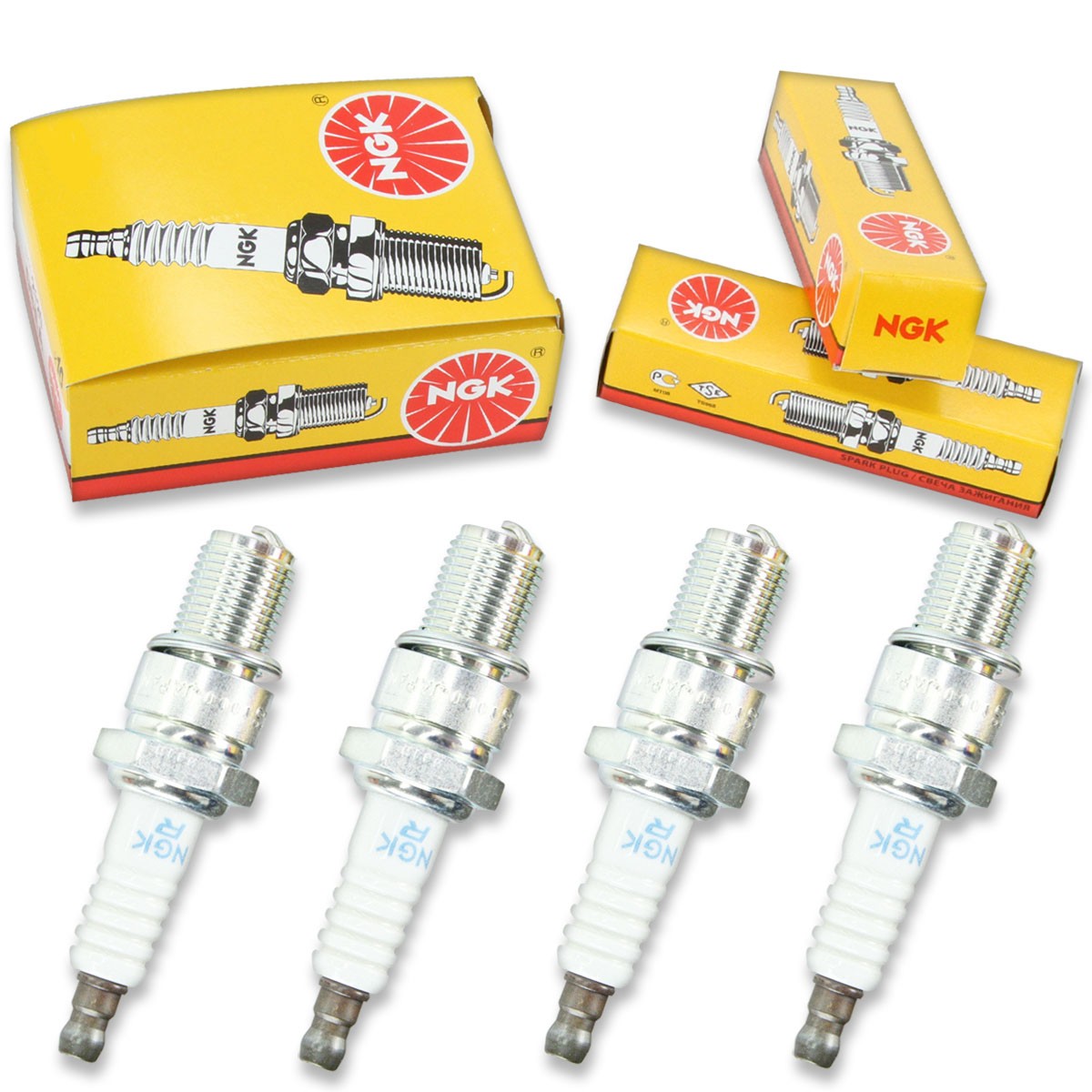 4pcs 05-07 Ski-Doo GTX 500SS Sport NGK Standard Spark Plugs 597cc 36ci Kit zc