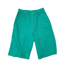 Paris Sport Club Womans Shorts Size 8 Green Made In USA 100% Cotton