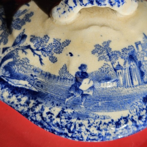Humphrey's Clock 1800s Teapot White And Blue Antique Collectable - Picture 13 of 13