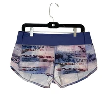 Lululemon Speed Up Short *2.5" Sunrise Silhouette Multi / Gatsby Blue Size 8