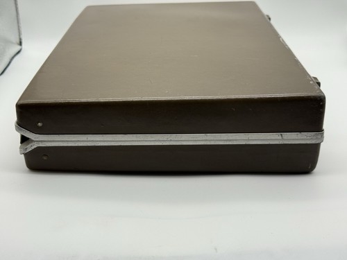 Vintage Samsonite Slim Hardshell Briefcase Luggage Brown 18x12.5x3"- No Key - Picture 2 of 20