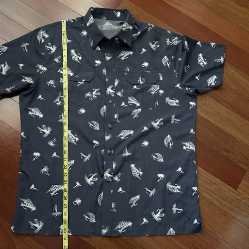 Croft & Barrow Fishing Quick-Dry Shirt Men's L Fly Fish Vented Hiking Camping - Picture 7 of 9