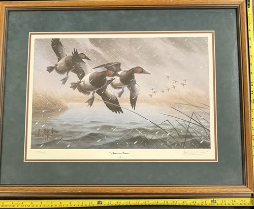Les Kouba Professionally Matted & Framed “Nervous Cans” Print Signed & Numbered