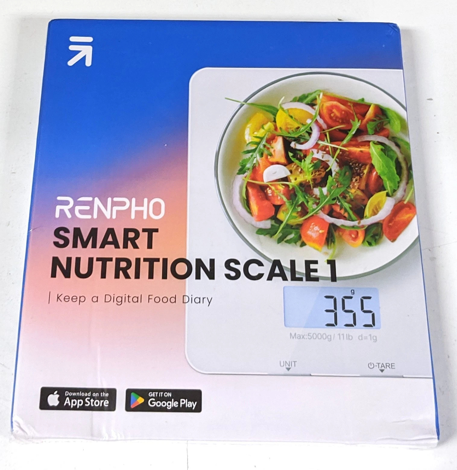 RENPHO Digital Smart Kitchen Weight Scale Bluetooth Food Scale with App 5000g/1g