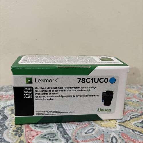 Cartuccia toner ad alto rendimento Lexmark 78C1UC0 CIANO - NUOVA - SPEDIZIONE GRATUITA