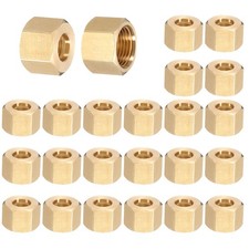 5/16" Brass Compression Nut,50Pcs Brass Compression Fitting Plumbing System