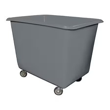 Royal Basket Trucks G06-Grx-Pga-4Unn Cube Truck, 1/4 Cu. Yd., 600 Lb. Cap, Gray