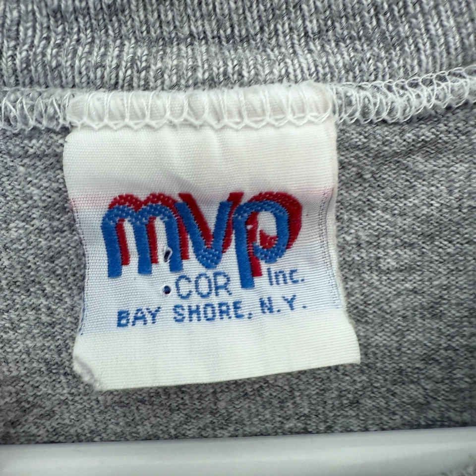 Vintage Georgetown T Shirt Mens L Gray Rayon Blend University Single Stitch 90s - Image 3 of 4