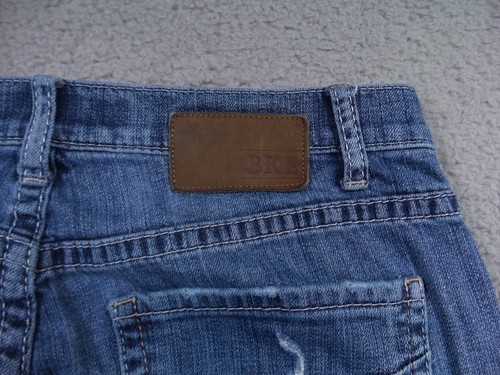 BKE Jeansy męskie Rozmiar 32 x 31 Niebieskie Denim Tyler Straight Leg Low Rise Stretch - Zdjęcie 12 z 19