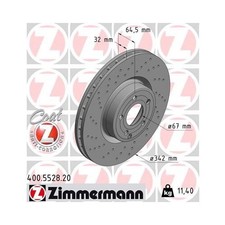 1x ZIMMERMANN Bremsscheibe COAT Z Ø342mm Vorne für MERCEDES SL R231 3.0 3.5 4.7 1x ZIMMERMANN Bremsscheibe COAT Z Ø342mm Vorne für MERCEDES SL R231 3.0 3.5 4.7